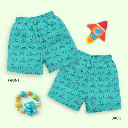 Baby Boys & Baby Girls Pack Of 5 Regular Shorts 100% Cotton