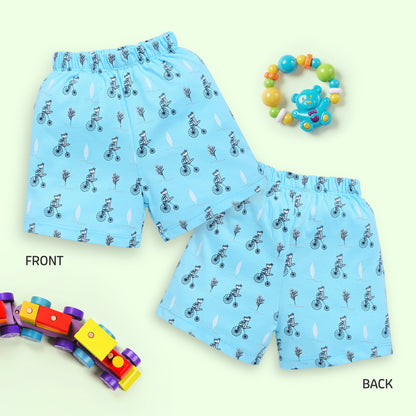 Baby Boys & Baby Girls Pack Of 5 Regular Shorts 100% Cotton