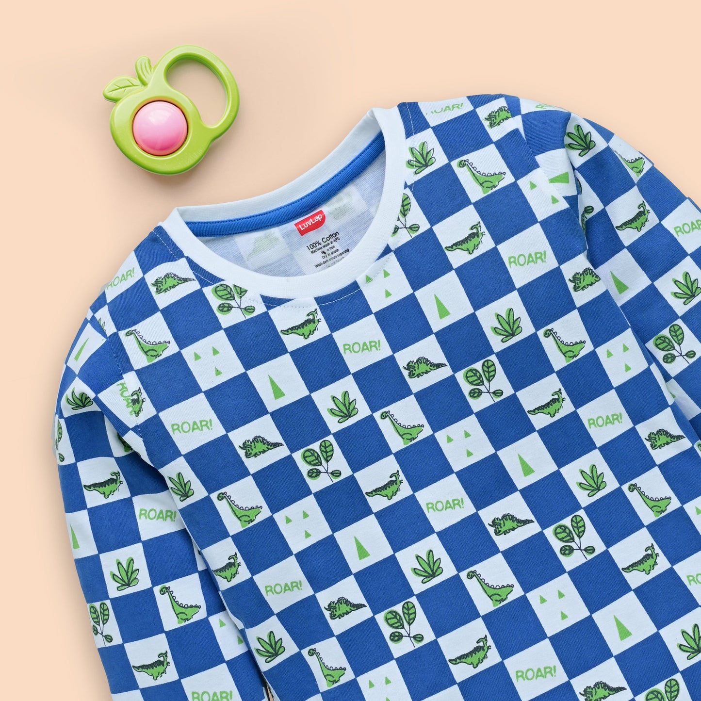 Baby Boys Pack Of 3 Full Sleeve T-Shirt & Pyjama Set 100% Cotton