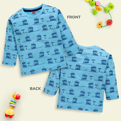 Baby Boys Pack Of 4 Full Sleeve T-Shirt 100% Cotton
