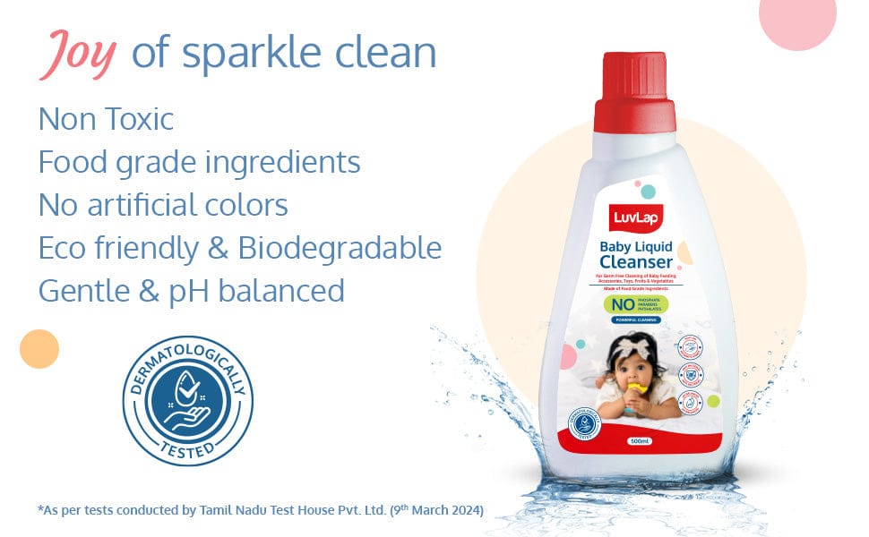 Baby Liquid Cleanser 500ml, For cleaning feeding bottle, cutlery