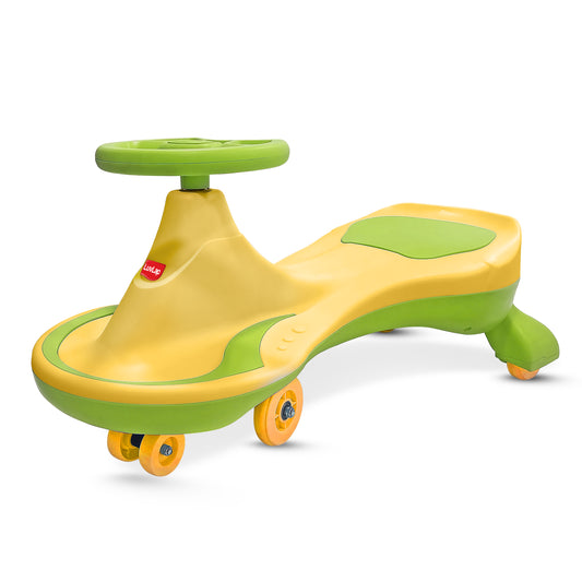 Luvlap Sunny Swing Car/Magic Car Toy Car for Kids, 3-12 Year Old, Yellow