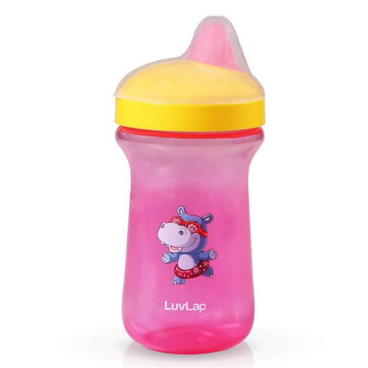 Happy Hippo Hard Spout Sipper (Pink)