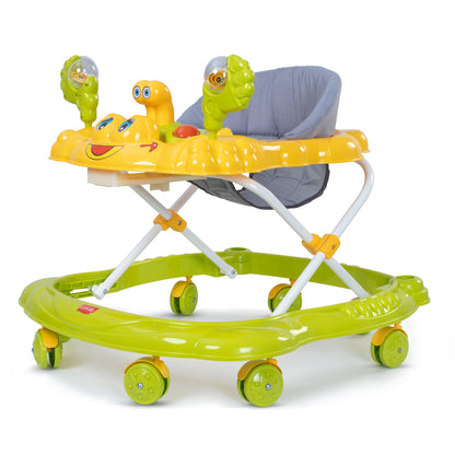 Starshine Baby Walker 9+ Months | 3 Level Height Adjustment Walker/Advanced Baby Activity Walker, Green
