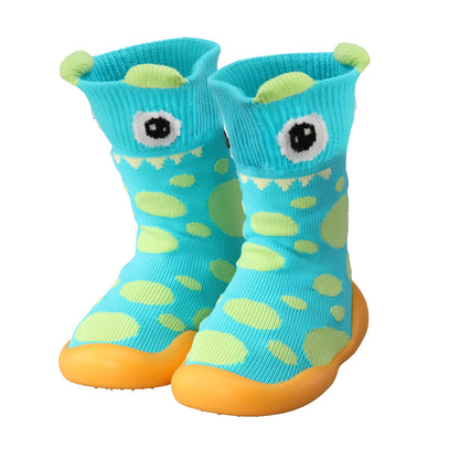 Baby Sock Shoes, Green Frog, Large