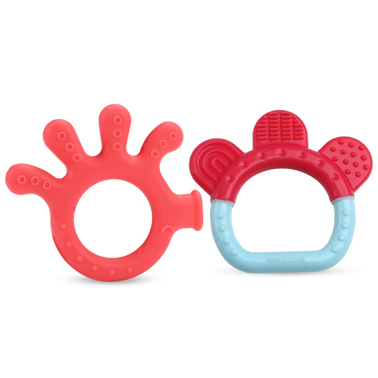 Baby Silicone Teether for teething gums, Finger & Ring