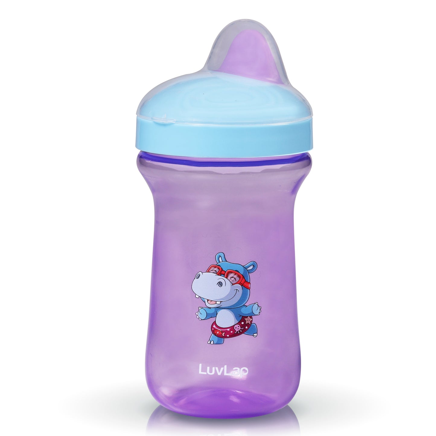 Happy Hippo Hard Spout Sipper (Purple)
