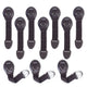 LuvLap Baby Safety Furniture Locks, Pack of 10, Adjustable and Flexible with 3M Adhesive, Safety Locks for Kids, Child Safety Locks for Drawers, Cabinets, Fridge, Cupboard (Brown)