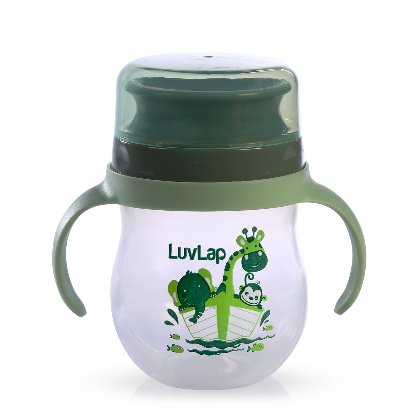 Baby Bite Resistant Soft Spout 360° Sipper Cup, 240 ml, Green