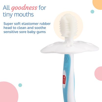 Baby Training Toothbrush, 3 Pcs, (White/Blue)