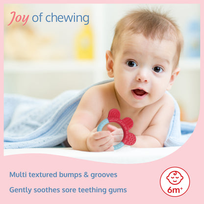 Baby Silicone Teether for teething gums, Finger & Ring