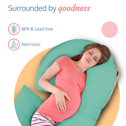 C - Shaped Pregnancy Pillow - Teal