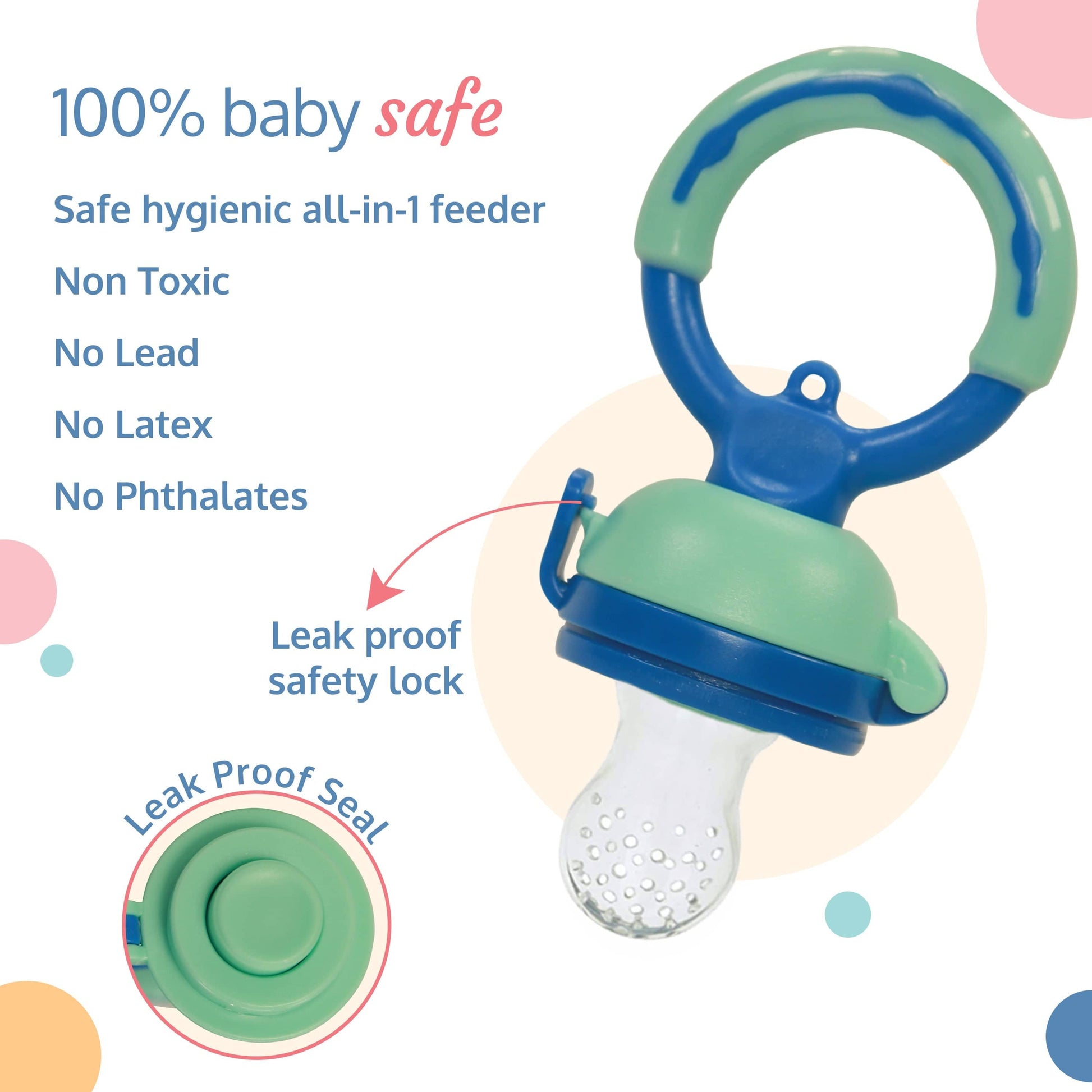 Baby Safe Fruit Feeder LuvLap Baby Food And Fruit Feeder Twin Pack