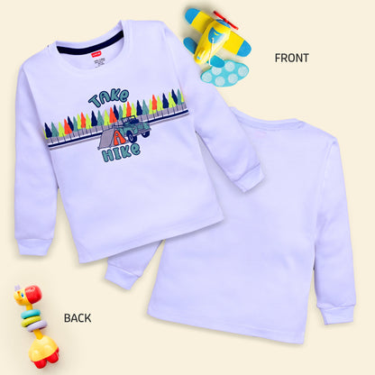 Baby Boys Regular Fit 100% Cotton Full Sleeves Boys T-Shirts Sets Pack Of 4, Paradise Green, Pink Rose, White & Mango