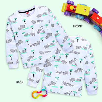 Baby Boys Regular Fit 100% Cotton Full Sleeves Boys T-Shirts Sets Pack Of 4, White, Lt.Pastel Green, Mango, Off White