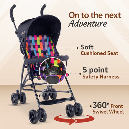 Tutti Frutti Baby Stroller Buggy, Black
