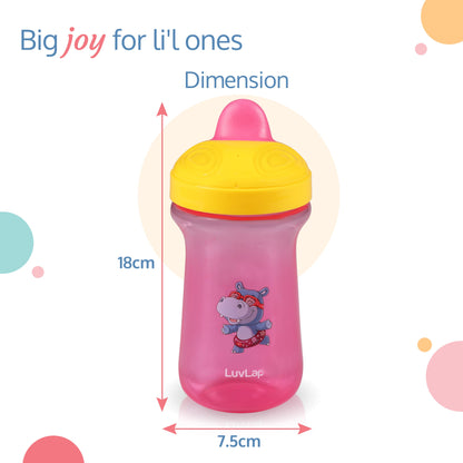 Happy Hippo Hard Spout Sipper (Pink)