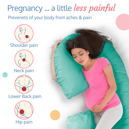 C - Shaped Pregnancy Pillow - Teal