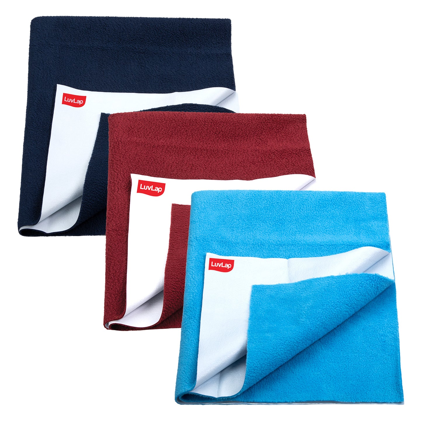 DrysheetSmall 50 x 70cm, Pack of 3 (Navy Blue, Maroon, Royal Blue)