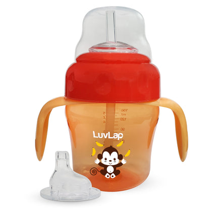 Banana Time 2-in-1 Straw & Spout Cup, 150ml Orange