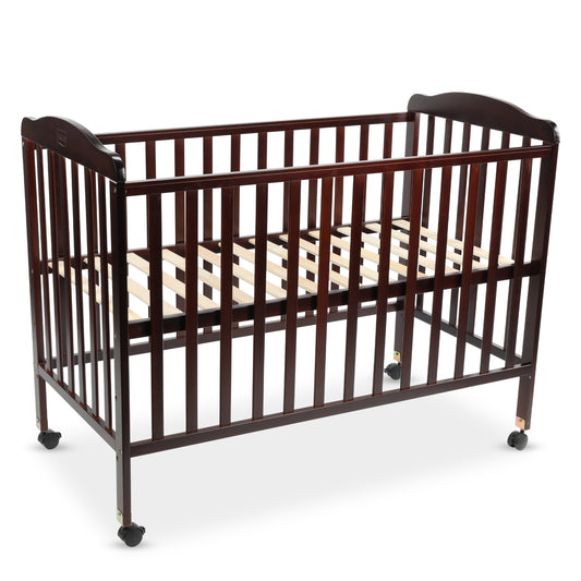 Baby Wooden Cot, C-60, Dark Brown