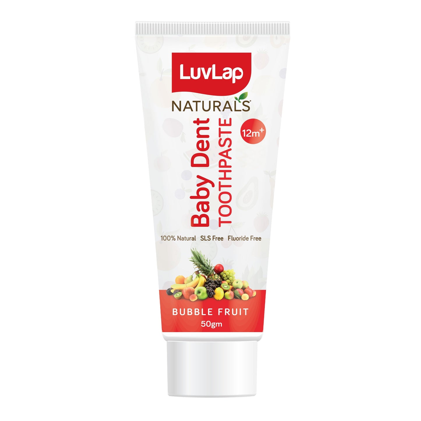 Naturals Baby Dent 100% Natural Toothpaste for Kids, Bubble Fruit Flavour, 50g