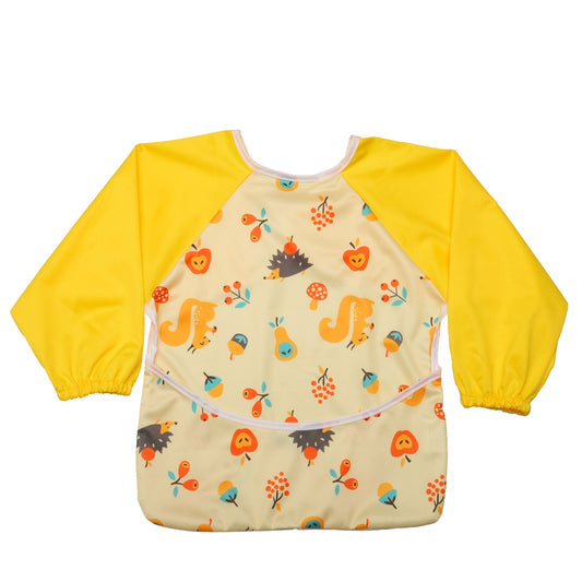 Baby Long Sleeve Bib,  Yellow