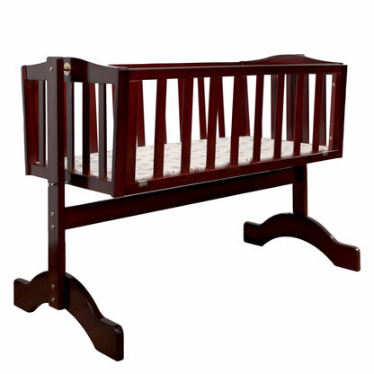 Baby Wooden Cot C-10, Cherry Red