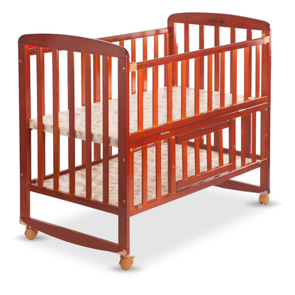 Baby Wooden Cot C-50, Cherry Red