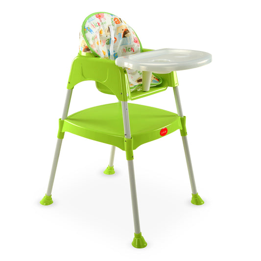 3-In-1 Baby High Chair, Green