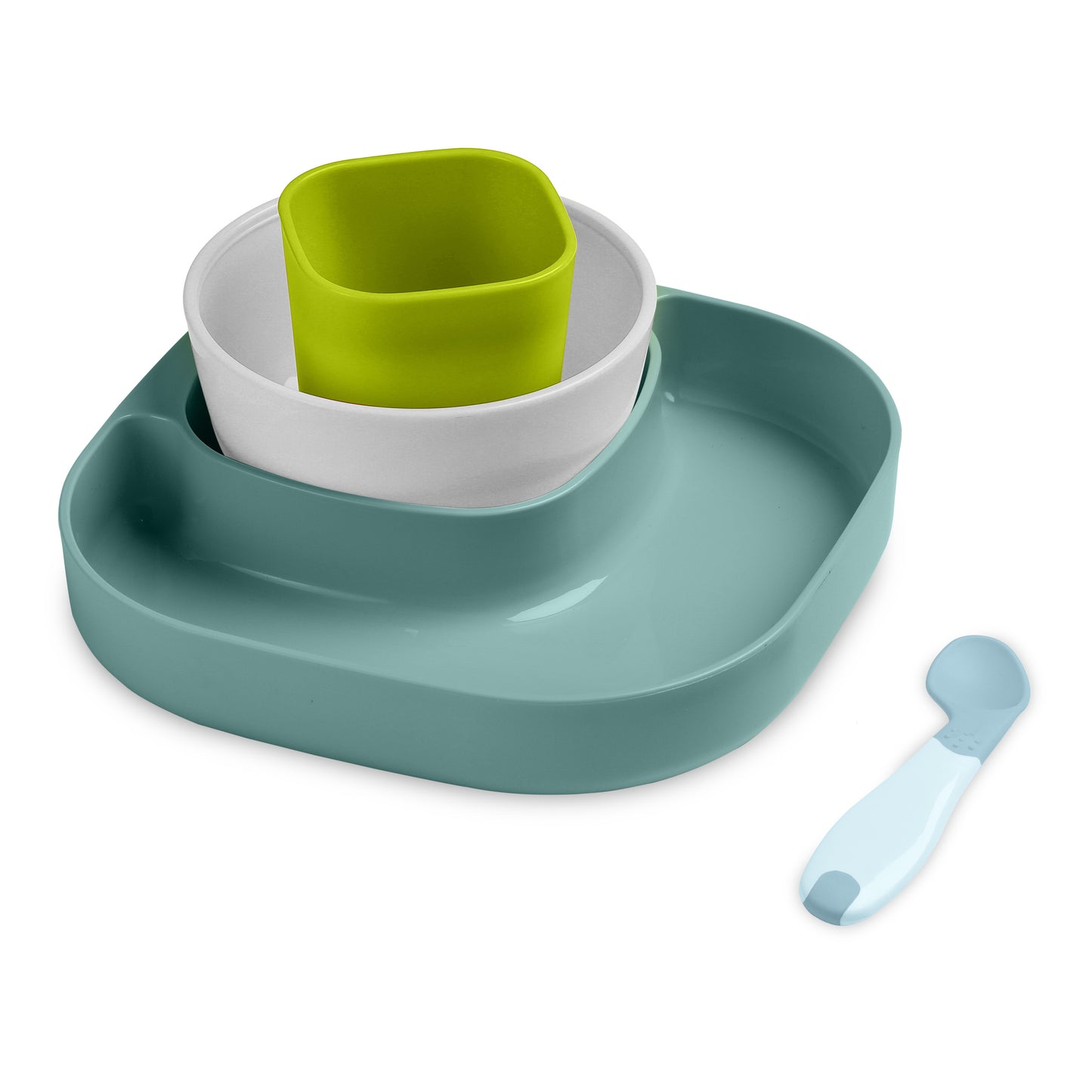 4 - Piece Baby Tableware Set(Blue & Green)