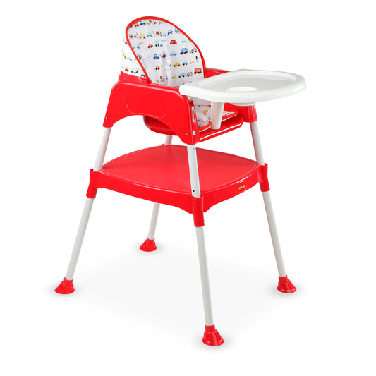 3-In-1 Baby High Chair, Red