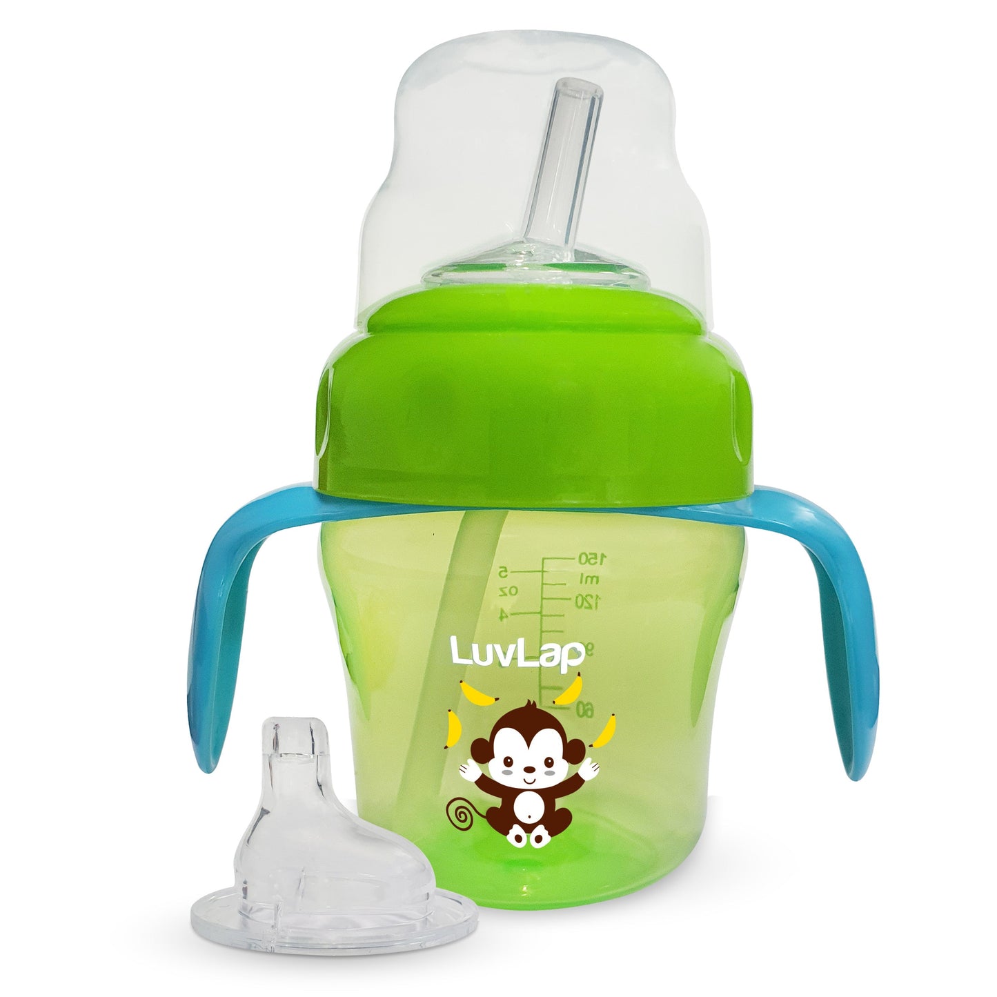 Banana Time 2-In-1 Straw & Spout Cup, 150Ml Green