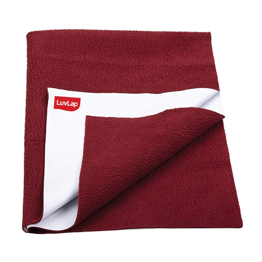 Quick Dry Sheet For Baby (Maroon)