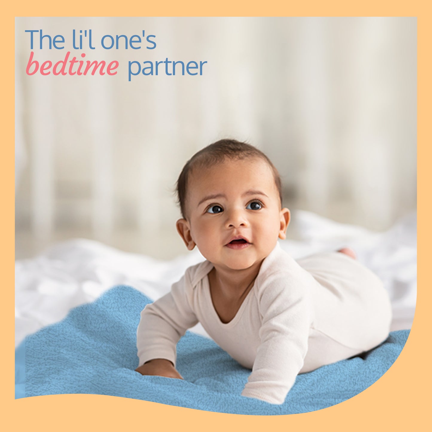Instadry Baby Bed Protector, Sky Blue, Small