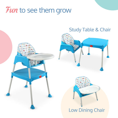 3-In-1 Baby High Chair, Blue