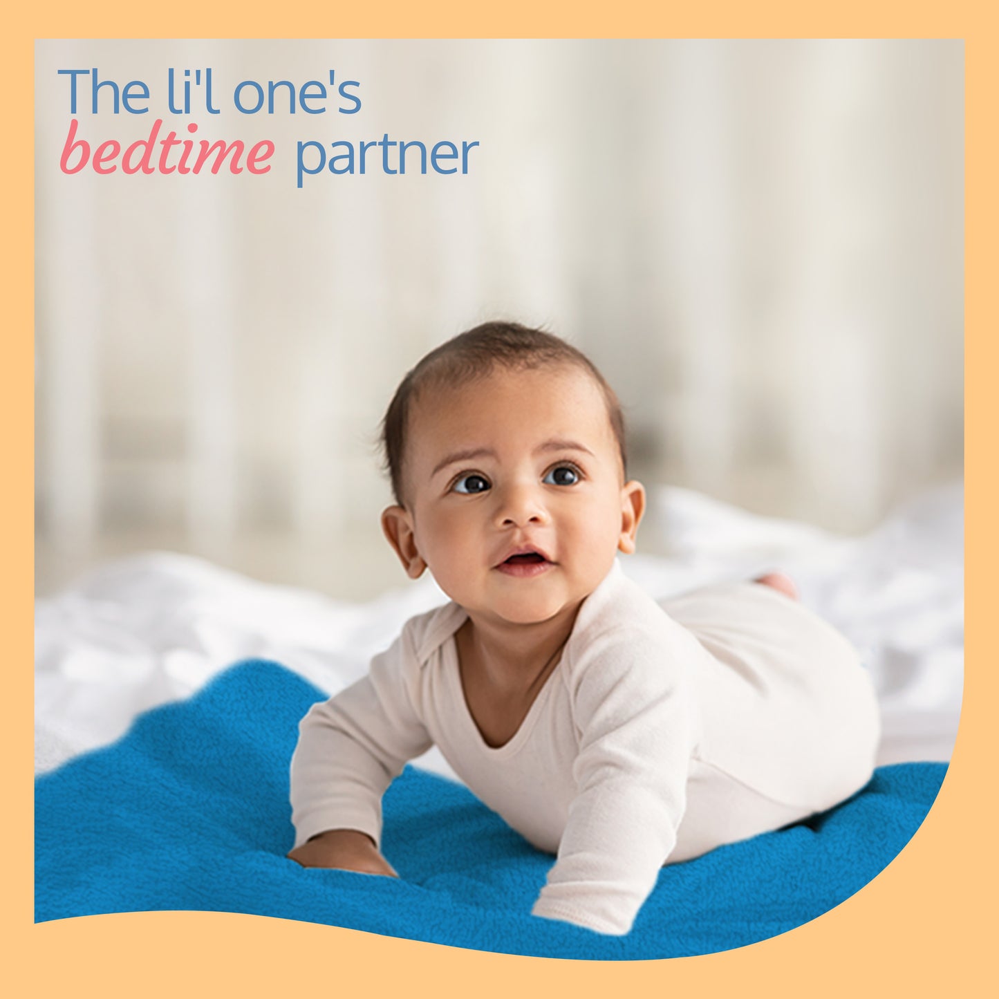 Instadry Baby Bed Protector, Royal Blue, Medium