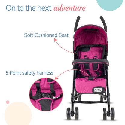 City Baby Stroller Buggy, Pink