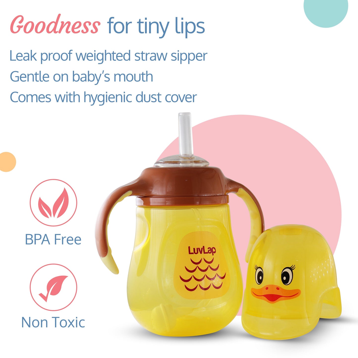 Naughty Duck Straw Sipper, 280Ml