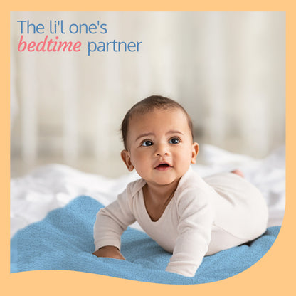Instadry Baby Bed Protector, Sky Blue, Medium