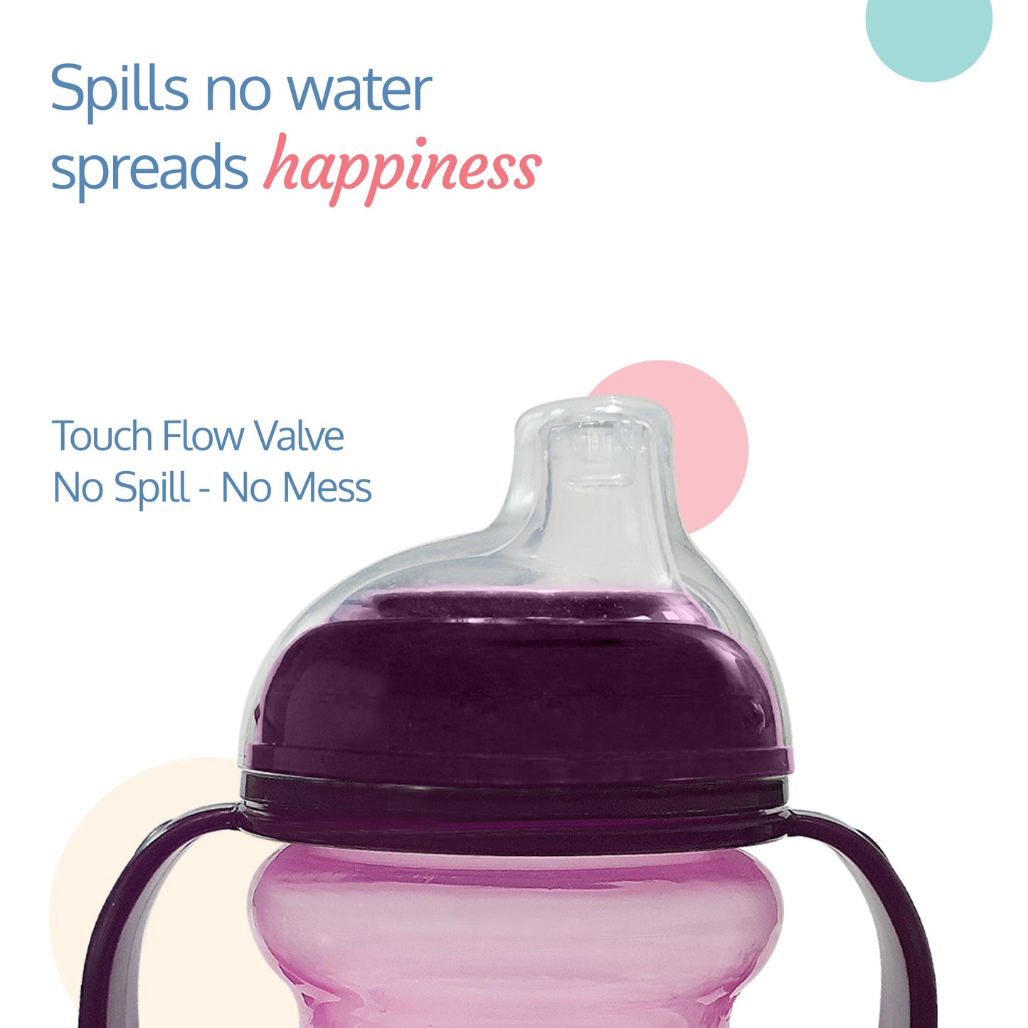 Moby Little Spout Sippy Cup, 240Ml, Purple