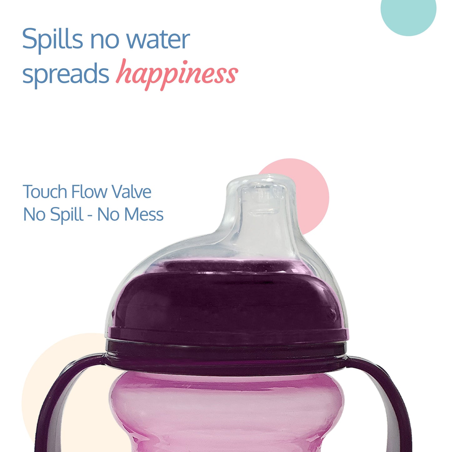 Moby Little Spout Sippy Cup, 240Ml, Purple