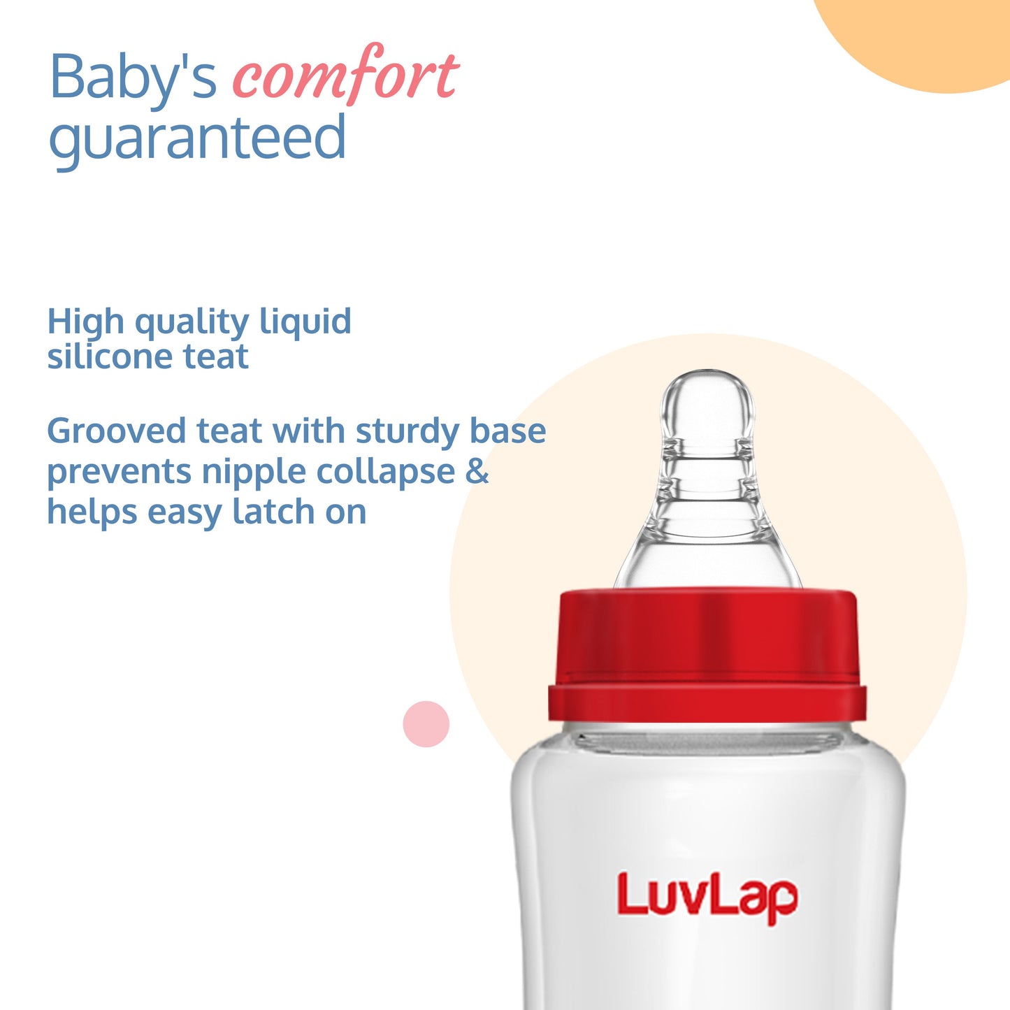 Anti-Colic Slim Neck Essential Baby Feeding Bottle, 250ml