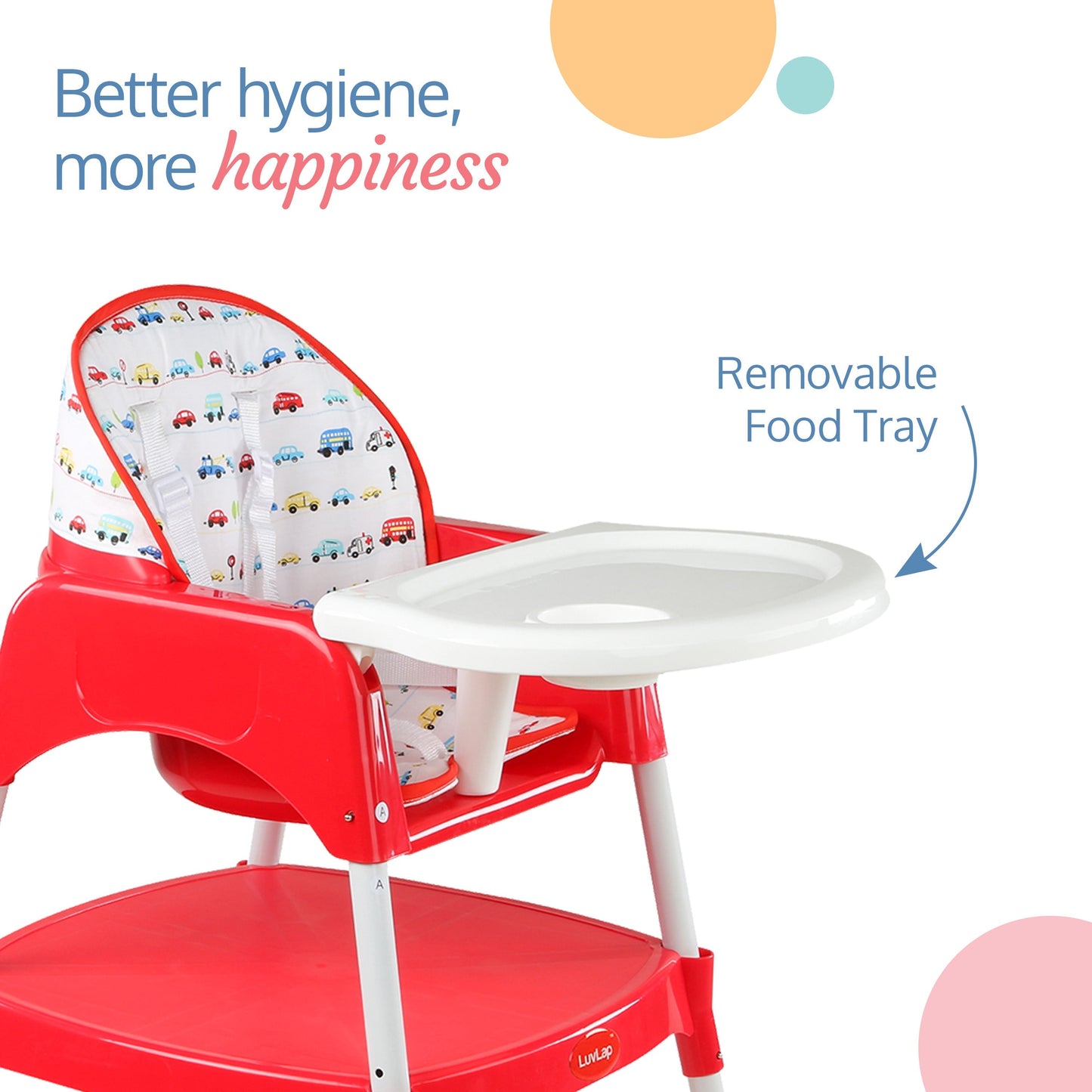 3-In-1 Baby High Chair, Red