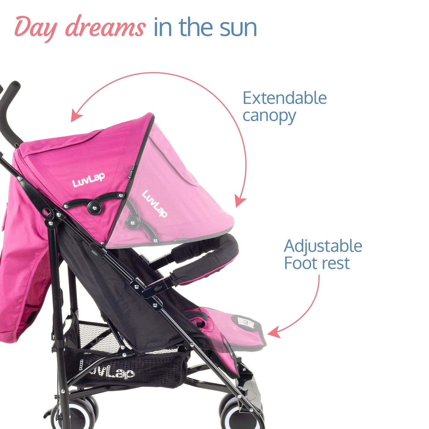 City Baby Stroller Buggy, Pink