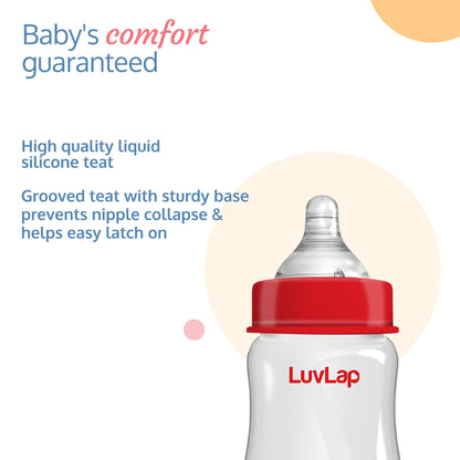 Anti-Colic Wide Neck Natura Flo Baby Feeding Bottle, 150ml