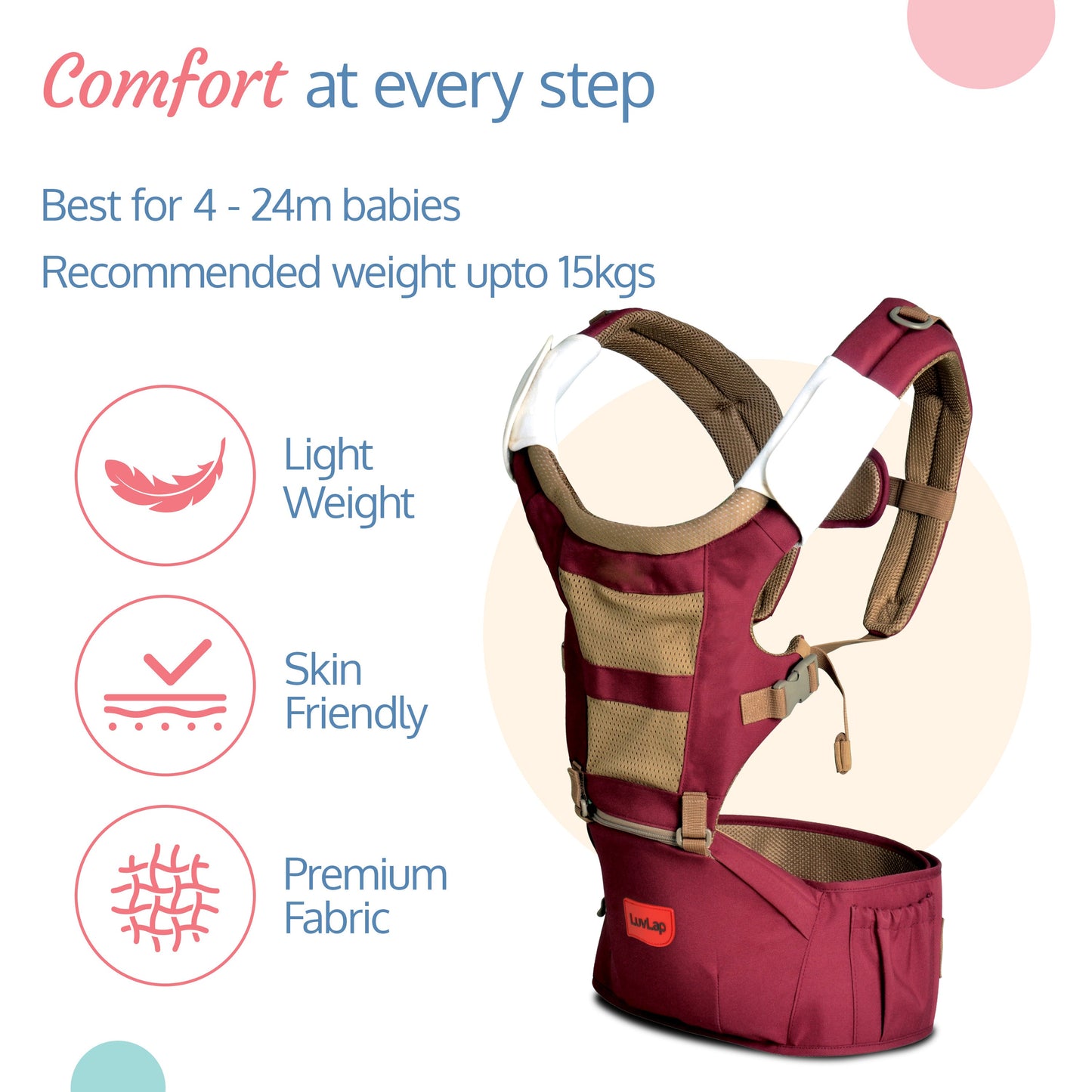 Royal Hip Seat Baby Carrier, Purple