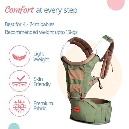 Royal Hip Seat Baby Carrier, Green