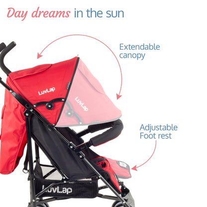 City Baby Stroller Buggy, Red | The Best Prams at lowest price online in India