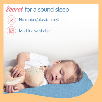 Instadry Baby Bed Protector, Sky Blue, Medium